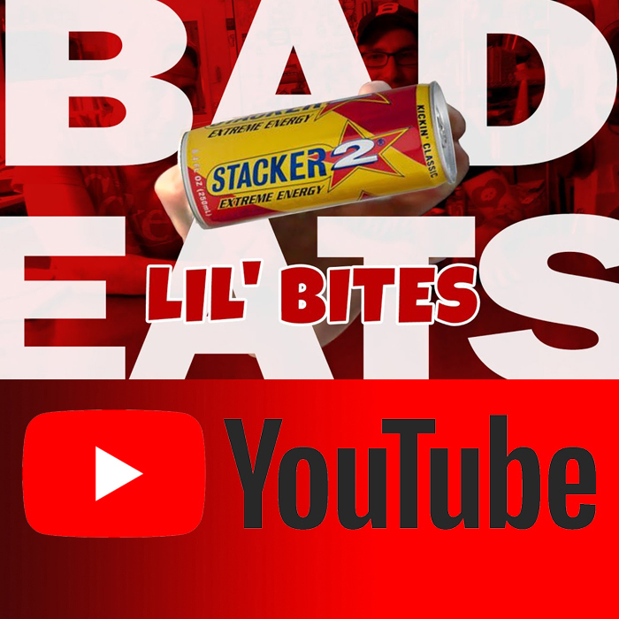 Bad Eats LiL' Bites - Stacker 2 Extreme Energy Drink Fuel - Pounding Punch and Kicken Kickin Classic