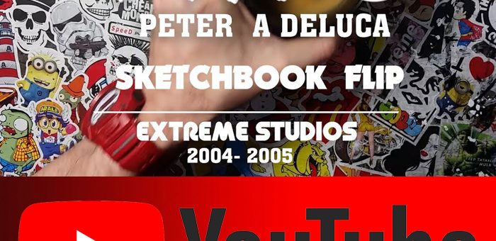 Rob Liefeld Extreme Studios Sketchbook Flip – AKAPAD Peter A DeLuc