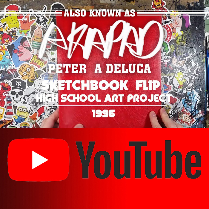 Sketchbook Flip Through - High School Art Project - Peter A DeLuca AKAPAD