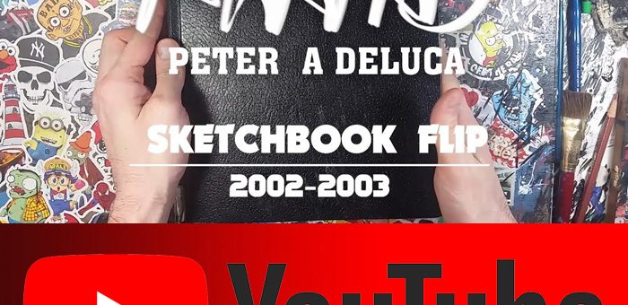 Sketchbook Flip #9 2002-2003 – Sketch Book – Peter A DeLuca AKAPAD