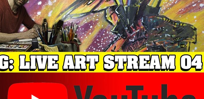This turned out unexpectedly – Live Art Stream 04 – Cartoon Character