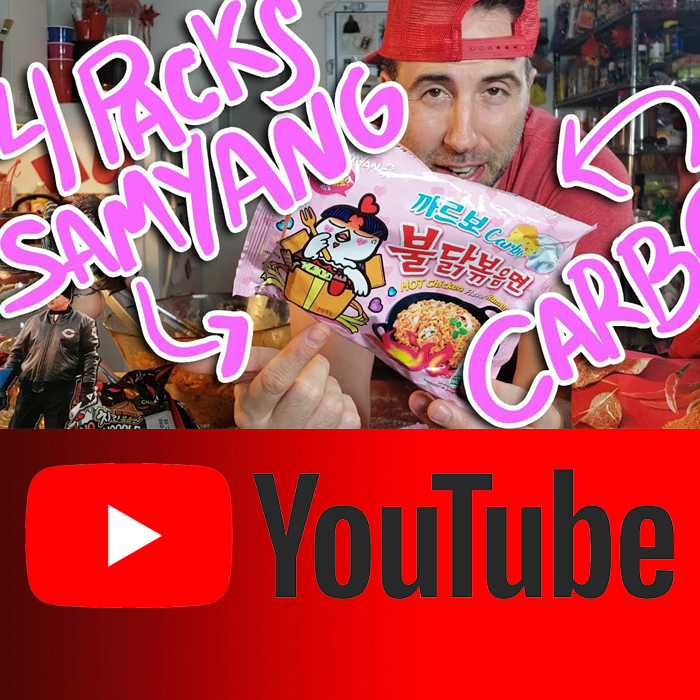 HOT -EATING 4 PACKS - SAMYANG CARBO CHICKEN SPICY RAMEN