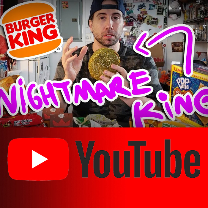 NIGHTMARE KING SANDWICH BURGER KING BK Food Review Taste Test