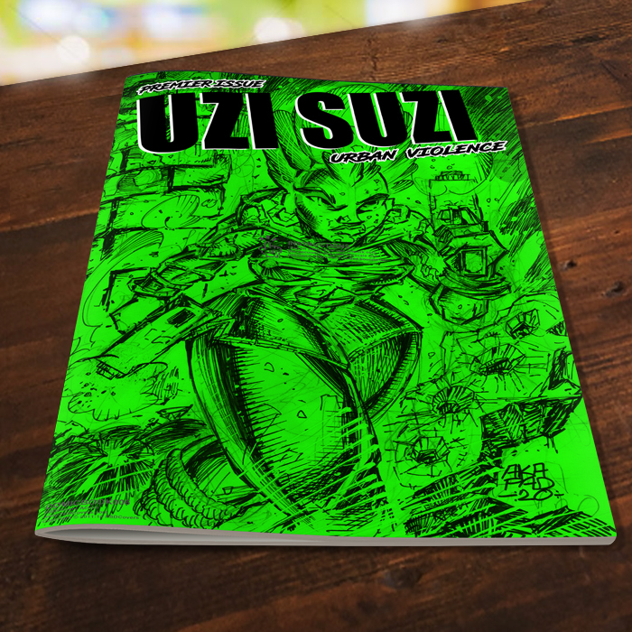 UZI SUZI #1 - Second Printing - Green Cover