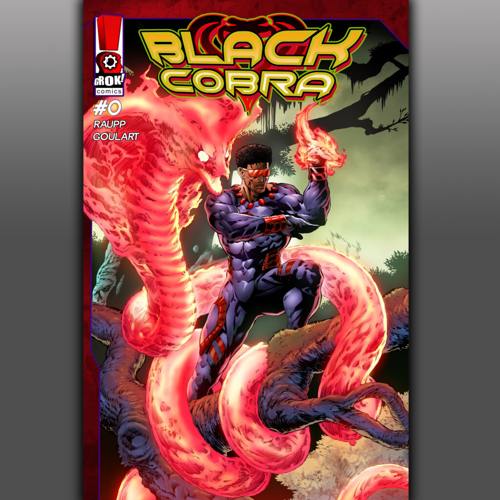 Black Cobra - Comic Book Cover Layout