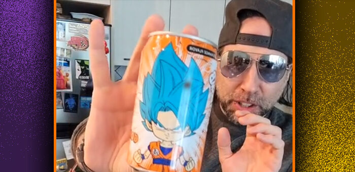 MORE Dragon Ball Z Sparkling Water Goku and Future Trunks