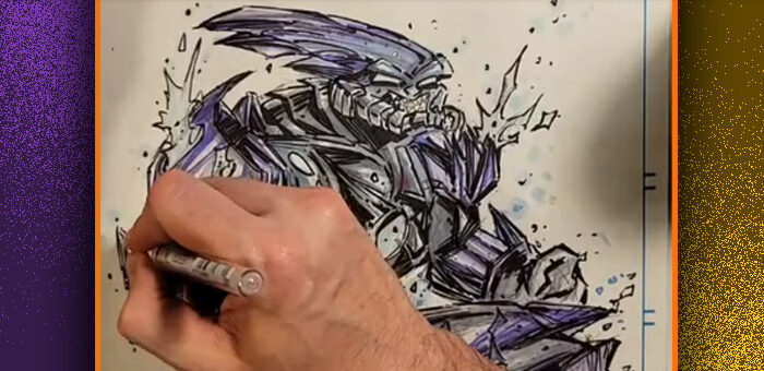 HALO – COLORING AN ELITE DRAWING