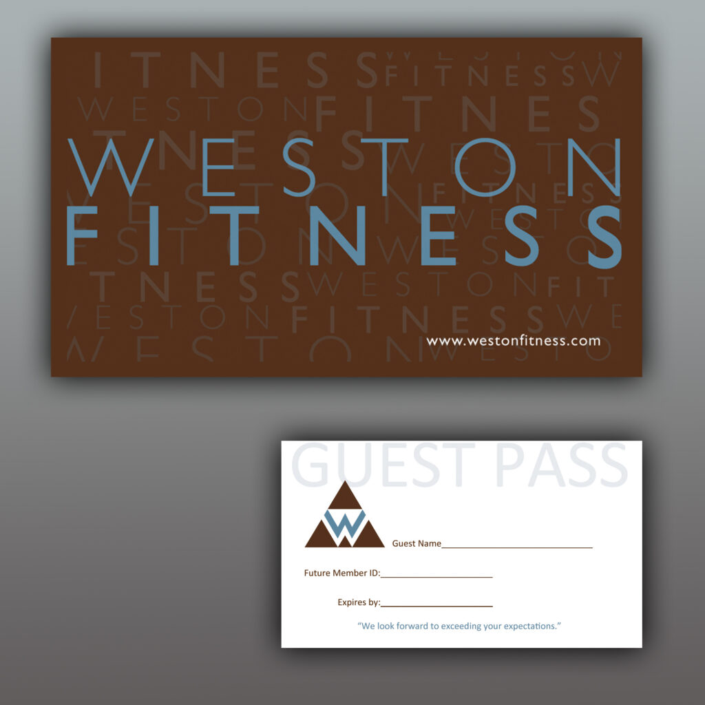 Weston Fitness - Guest Pass Design